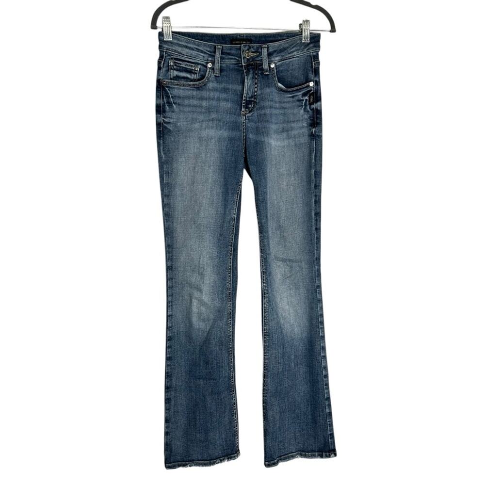 Silver Jeans Co Mid Rise Boot Cut Denim Blue Jeans
